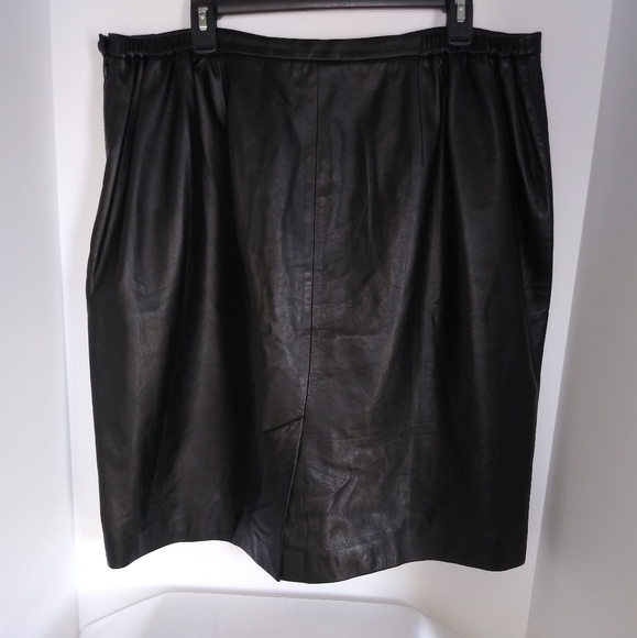 ELISABETH by Liz Claiborne (Petite) Leather Skirt - Picture 3 of 6